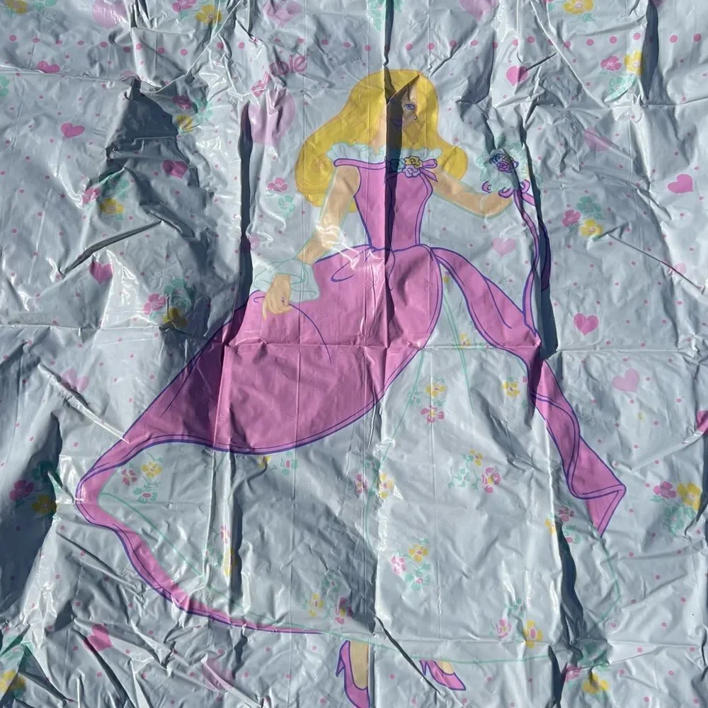 Vintage Barbie 1997 Plastic Shower Curtain